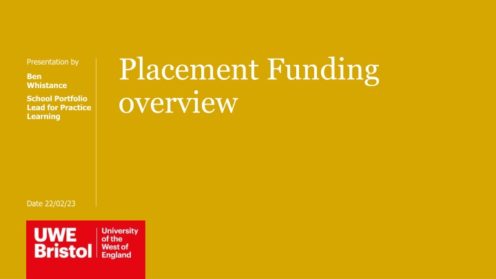 placement funding overview