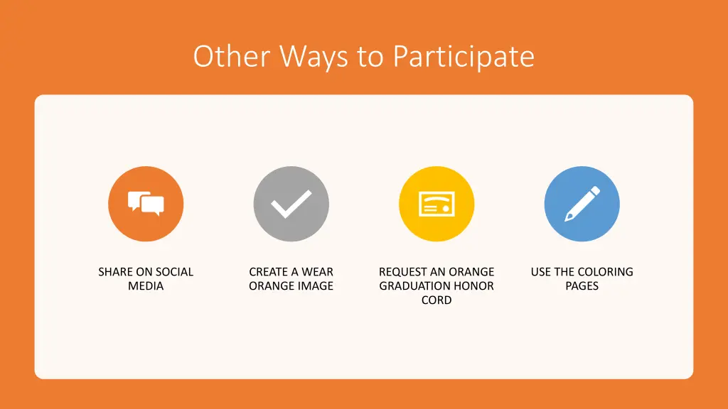 other ways to participate