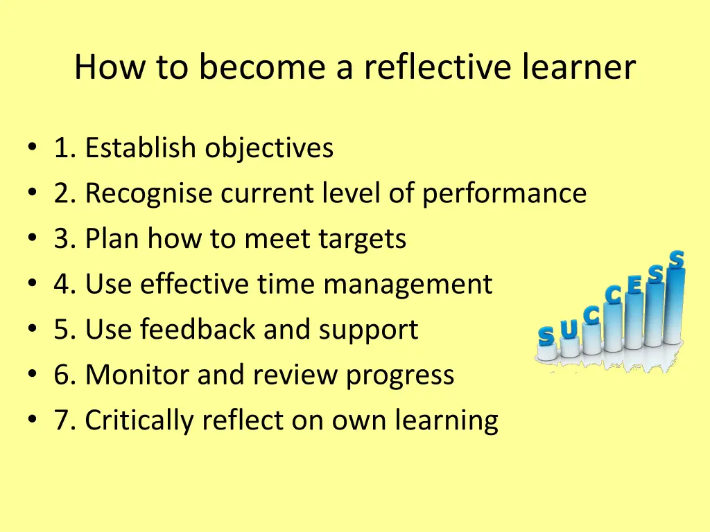 how to become a reflective learner