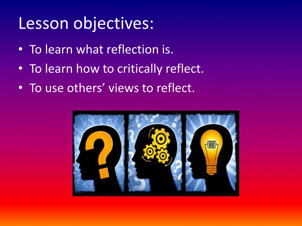 lesson objectives