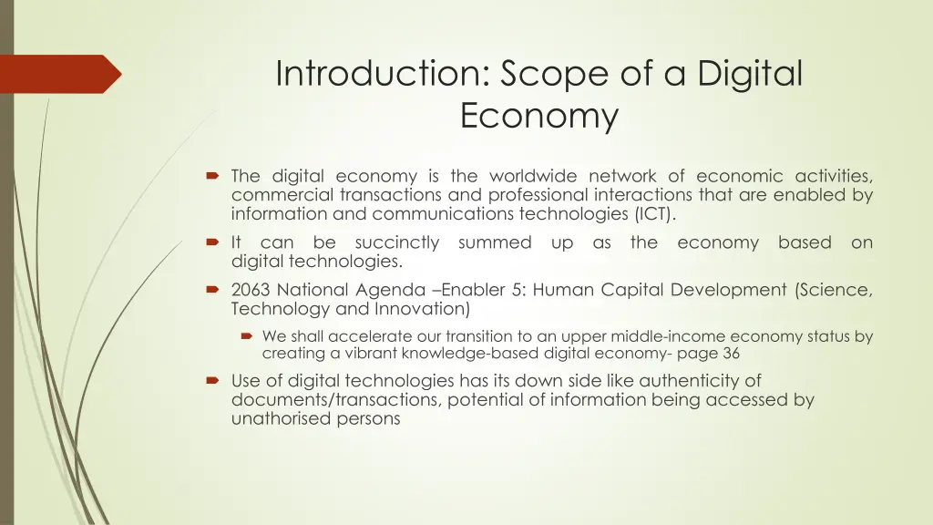 introduction scope of a digital economy