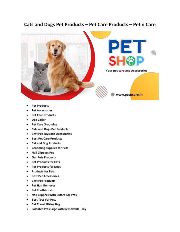 cats and dogs pet products pet care products