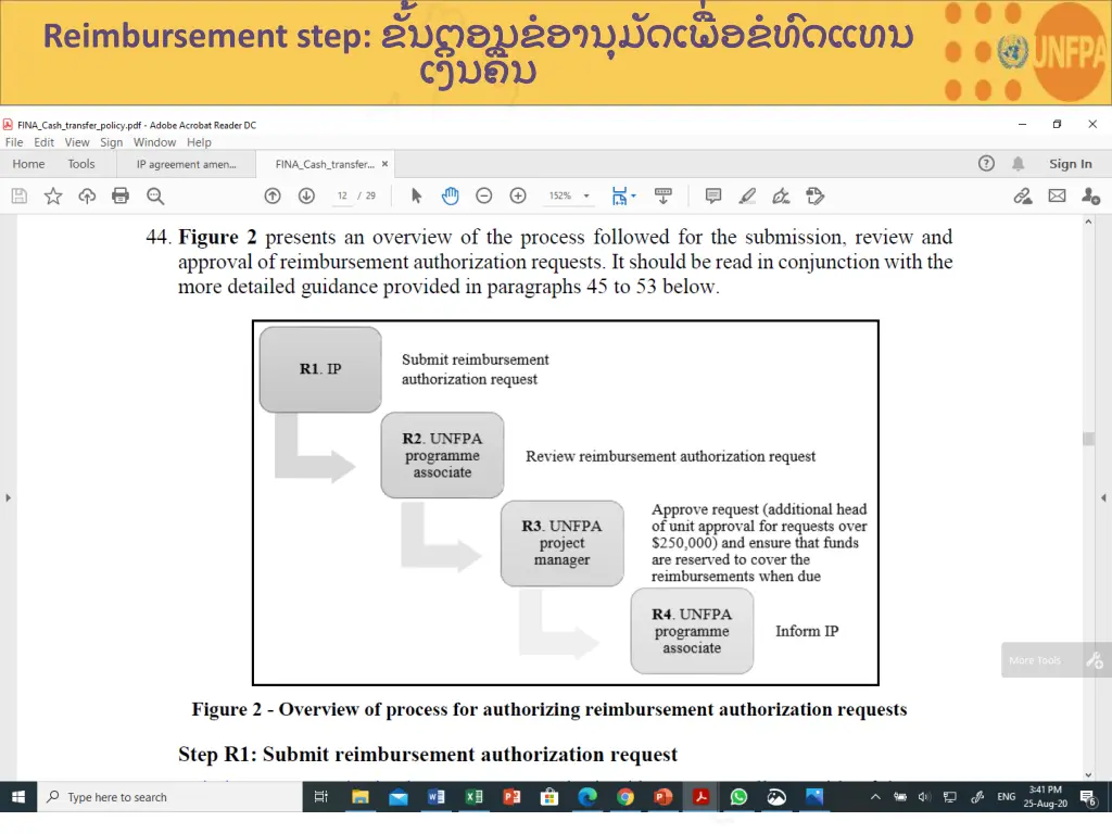 reimbursement step