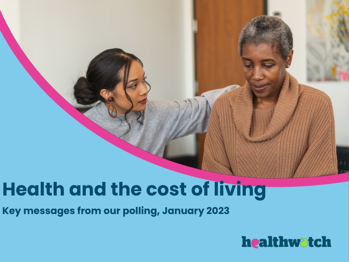 health and the cost of living key messages from