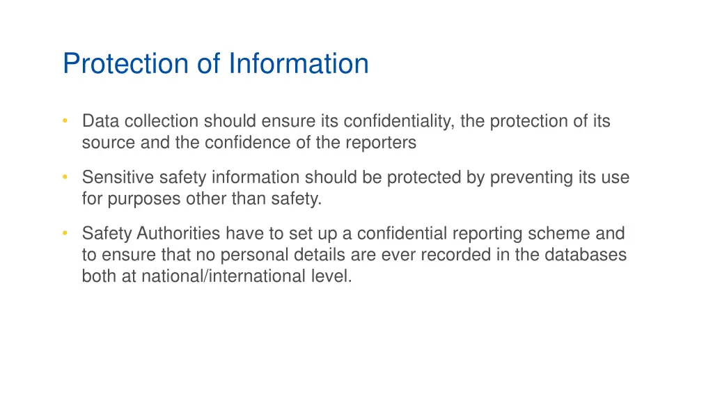 protection of information