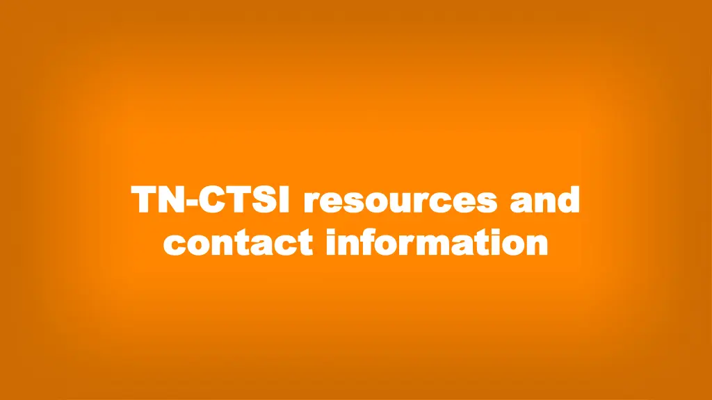 tn tn ctsi resources and ctsi resources