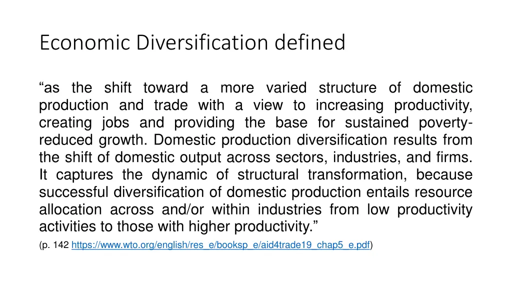 economic diversification defined