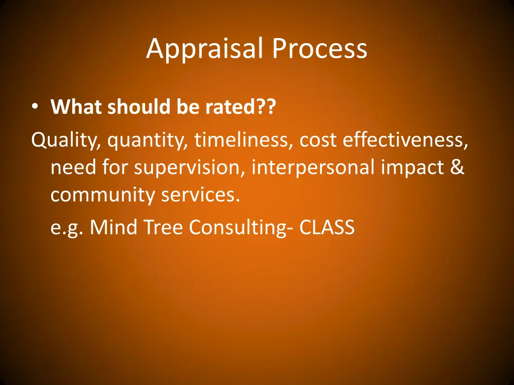 appraisal process 6