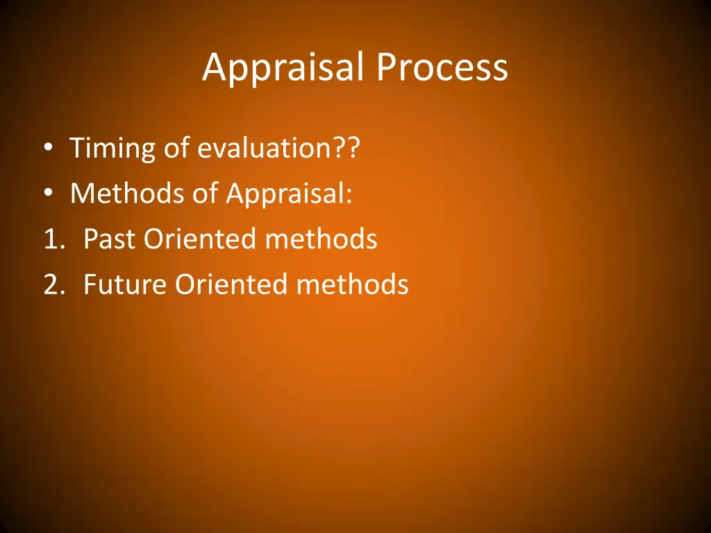 appraisal process 7