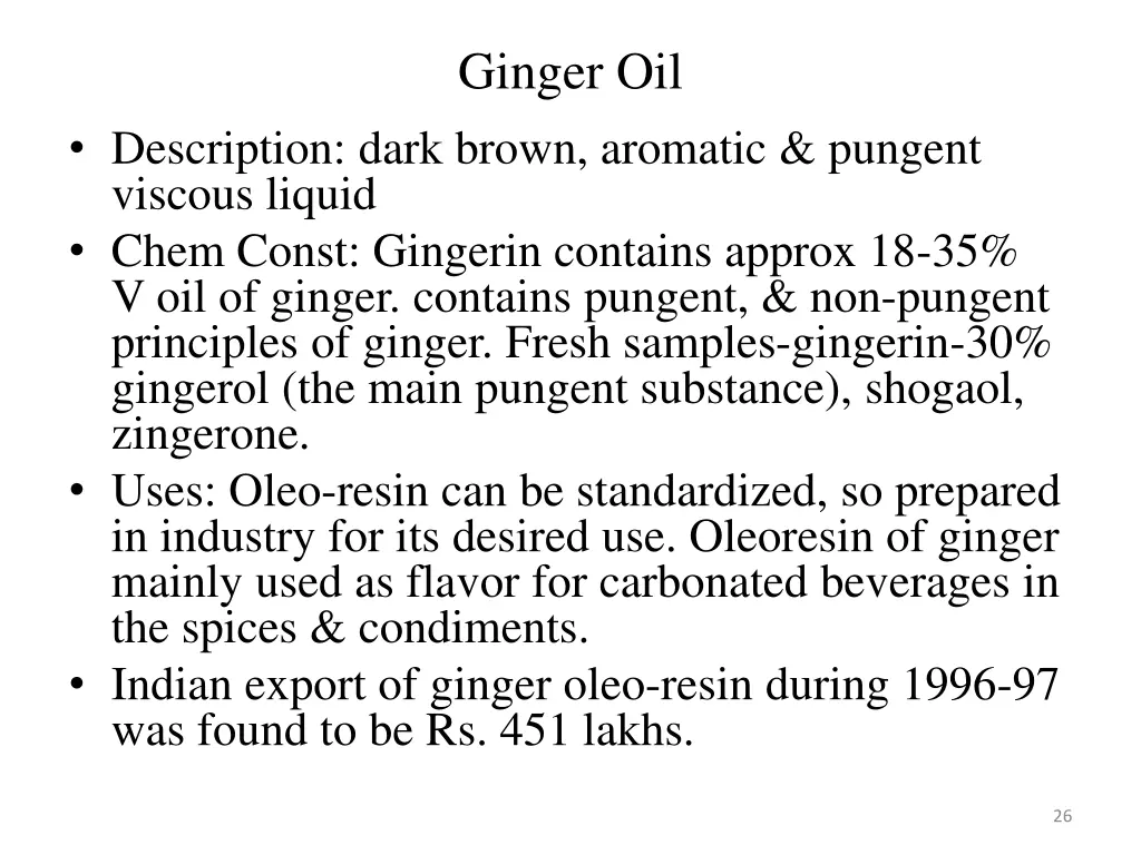 ginger oil