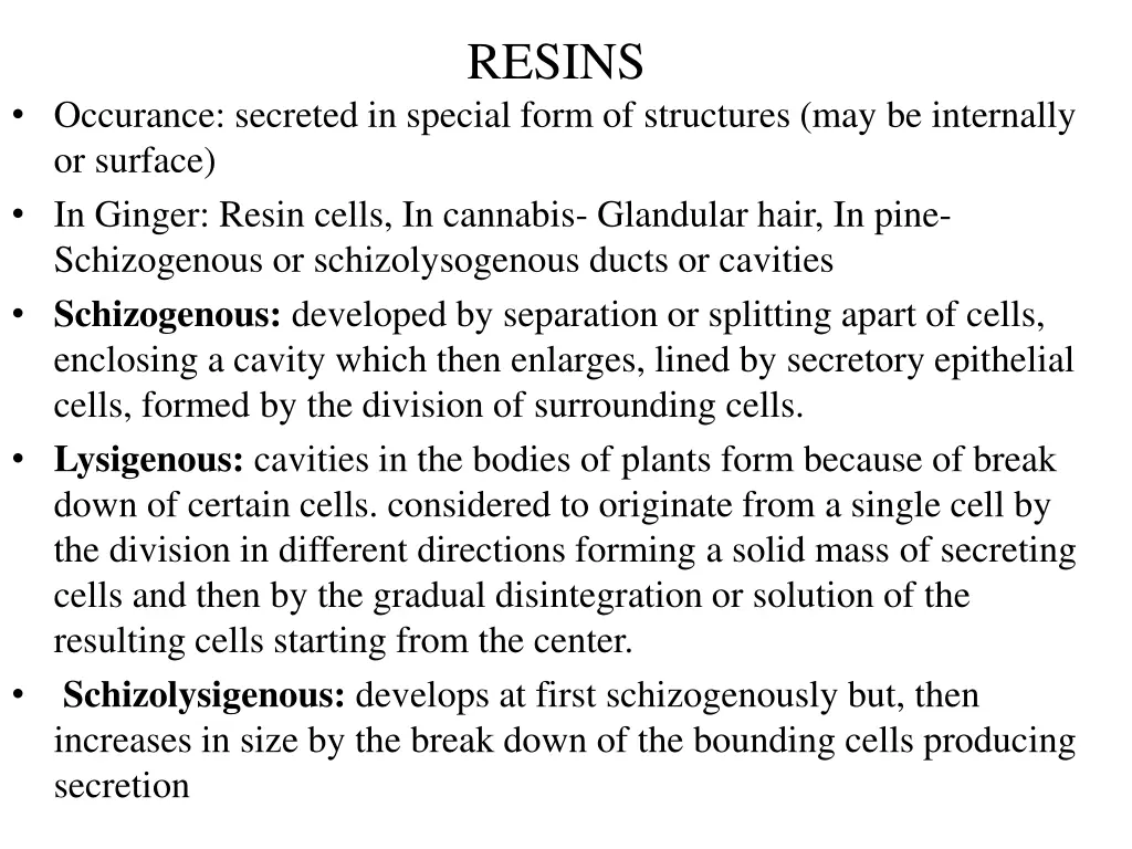 resins 1