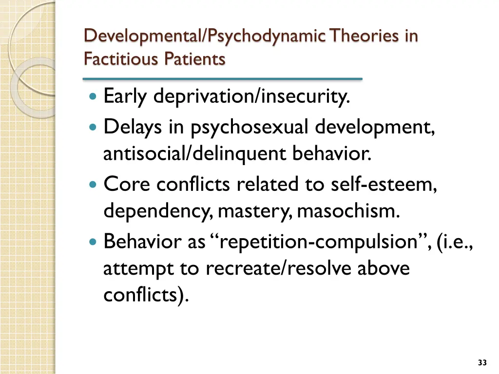 developmental psychodynamic theories