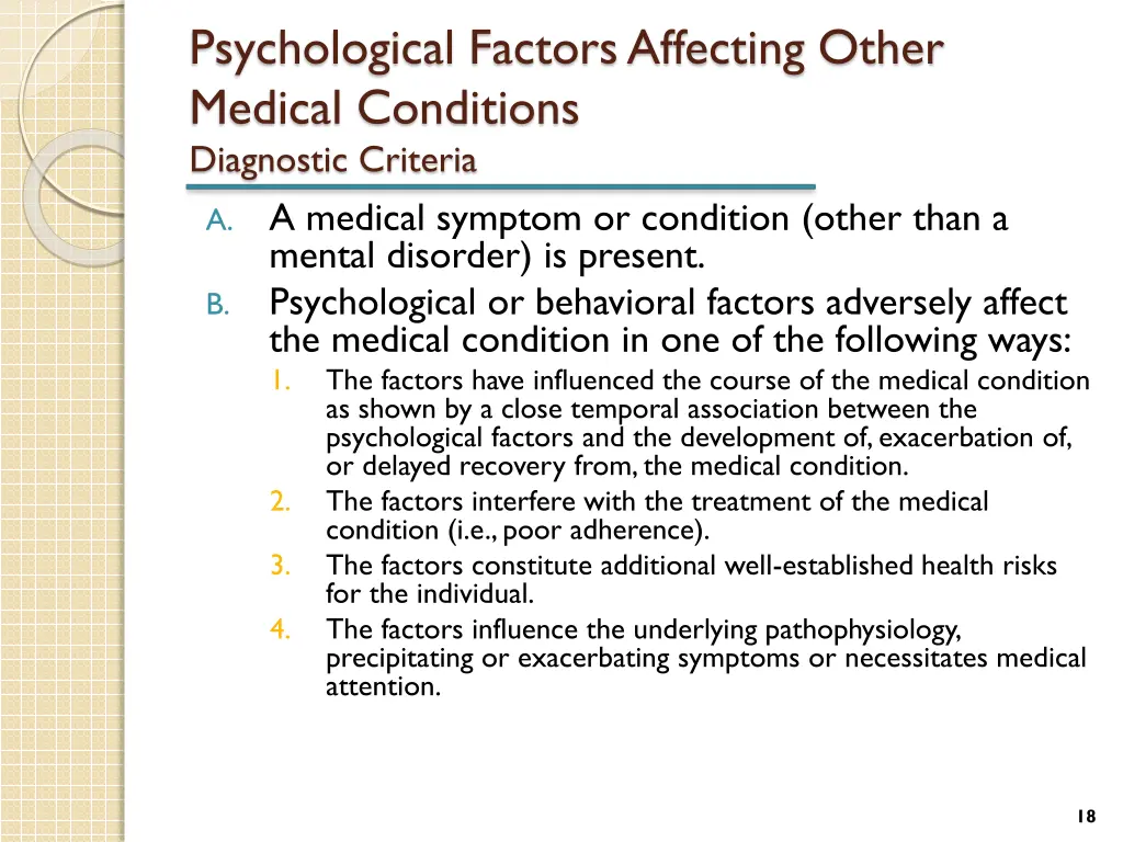 psychological factors affecting other medical