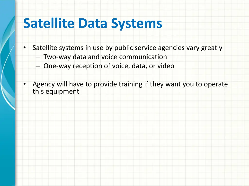 satellite data systems