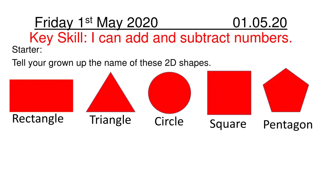 friday 1 st may 2020 01 05 20 key skill