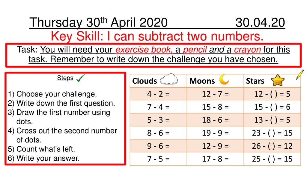 thursday 30 th april 2020 30 04 20 key skill 1