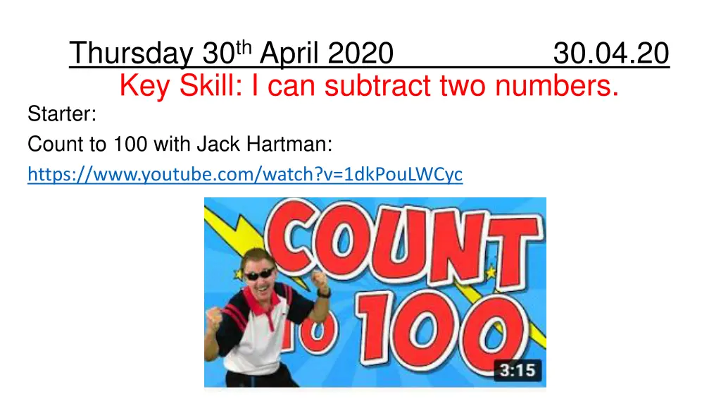 thursday 30 th april 2020 30 04 20 key skill