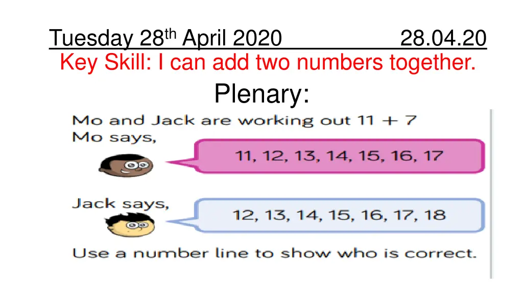 tuesday 28 th april 2020 28 04 20 key skill 2