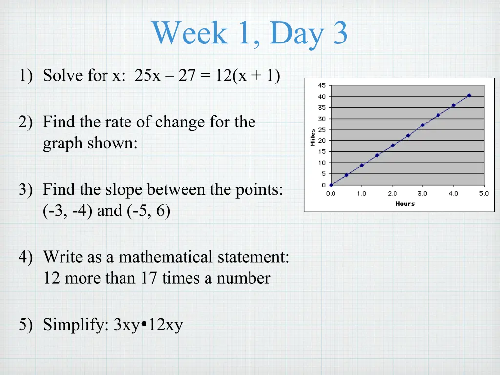 week 1 day 3