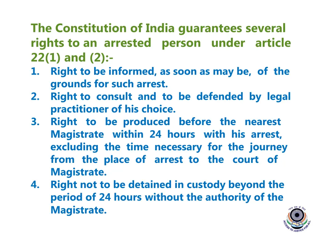 the constitution of india guarantees several