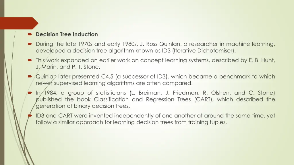 decision tree induction 1