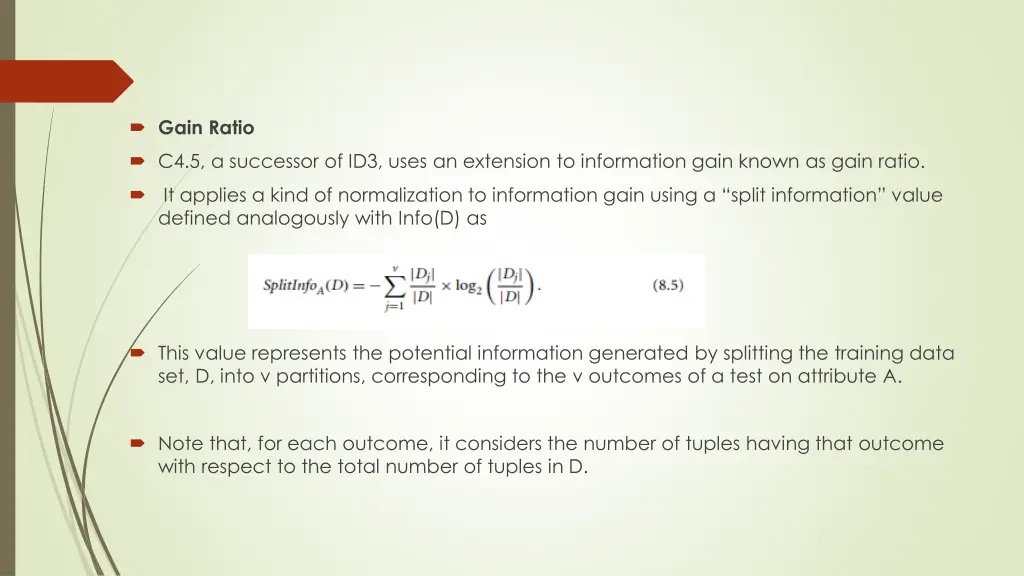 gain ratio