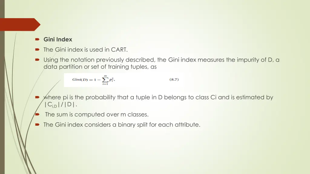 gini index