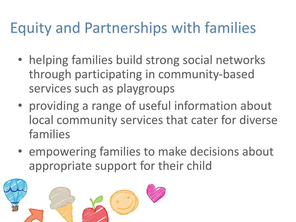 equity and partnerships with families