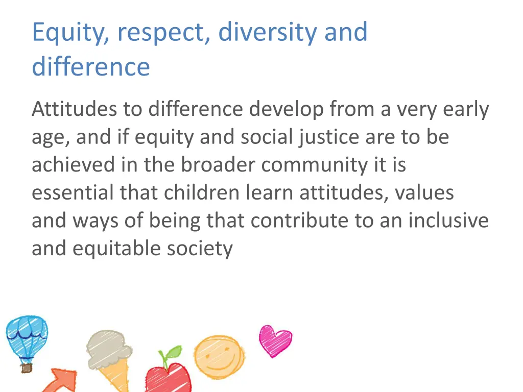 equity respect diversity and difference