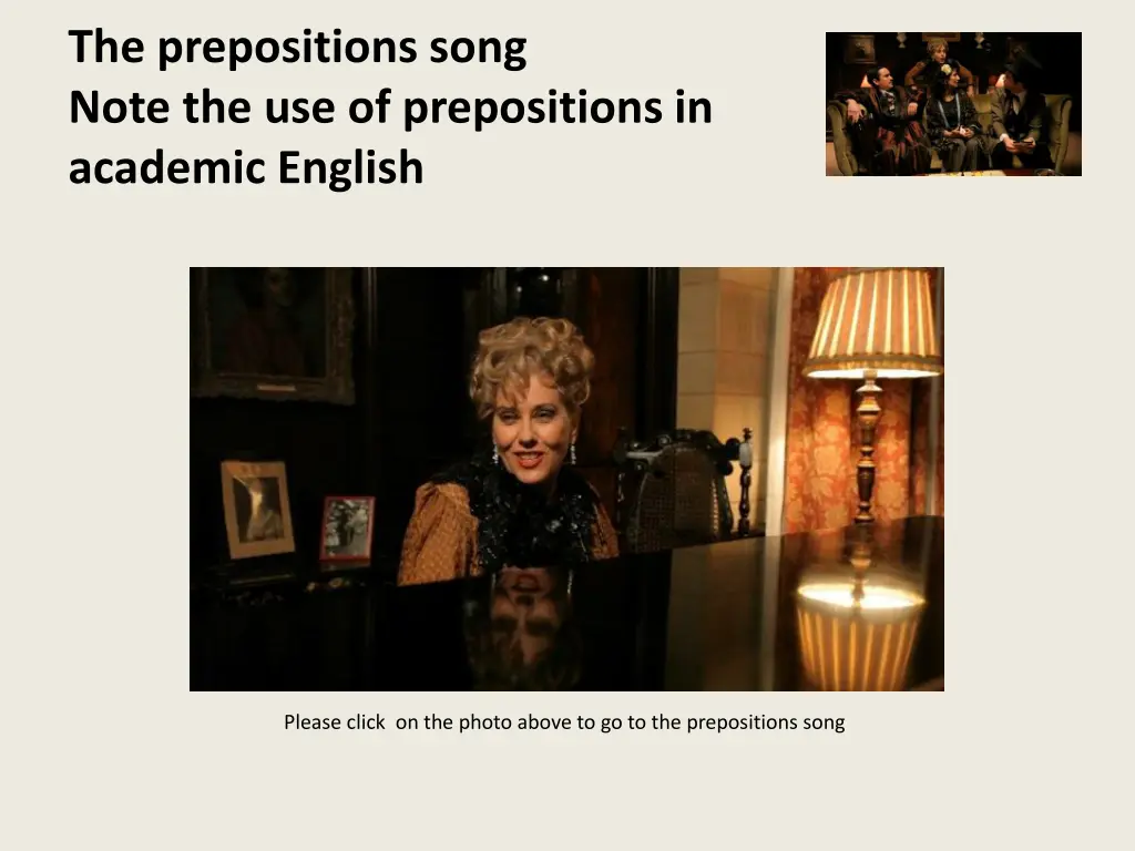 the prepositions song note