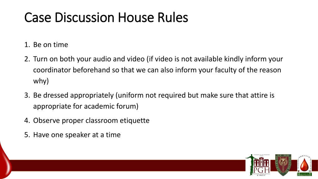 case discussion house rules case discussion house