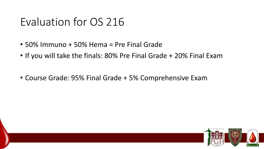 evaluation for os 216