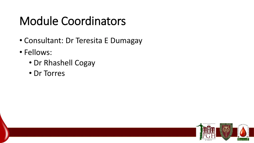 module coordinators module coordinators