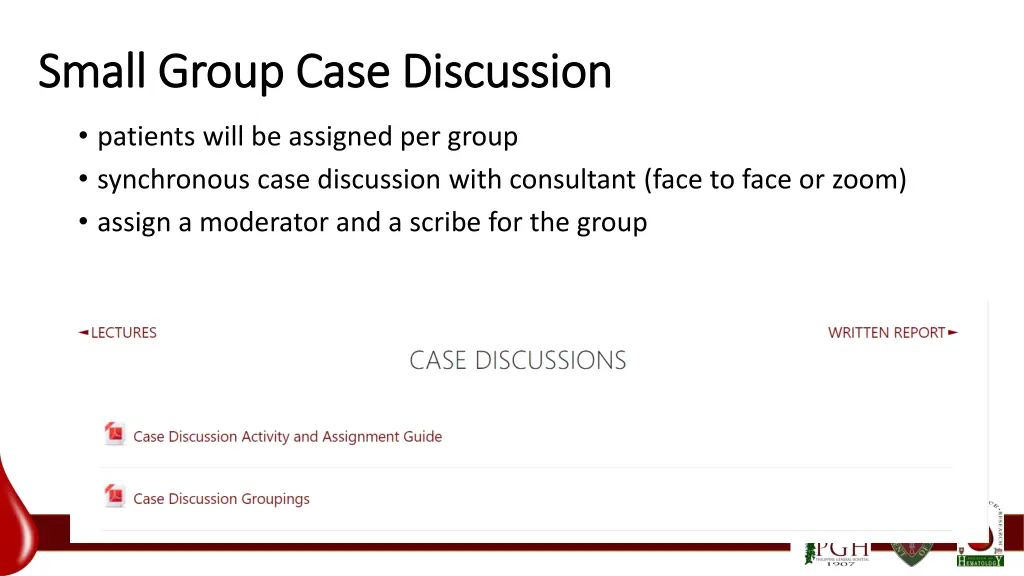 small group case discussion small group case