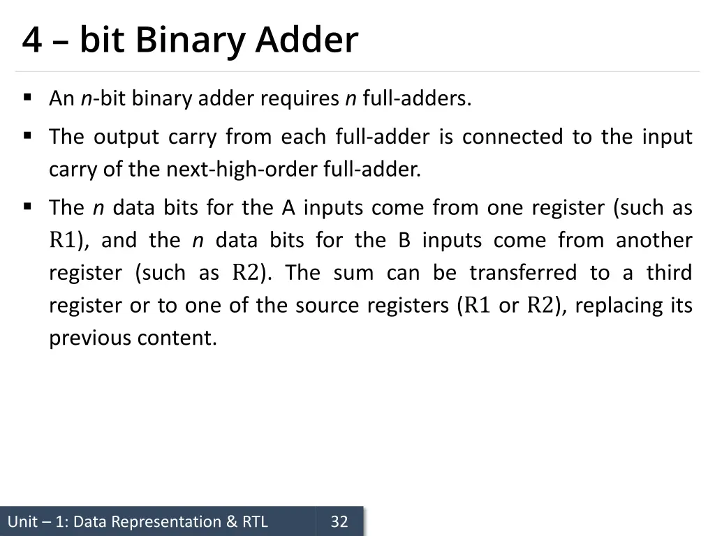 4 bit binary adder 2