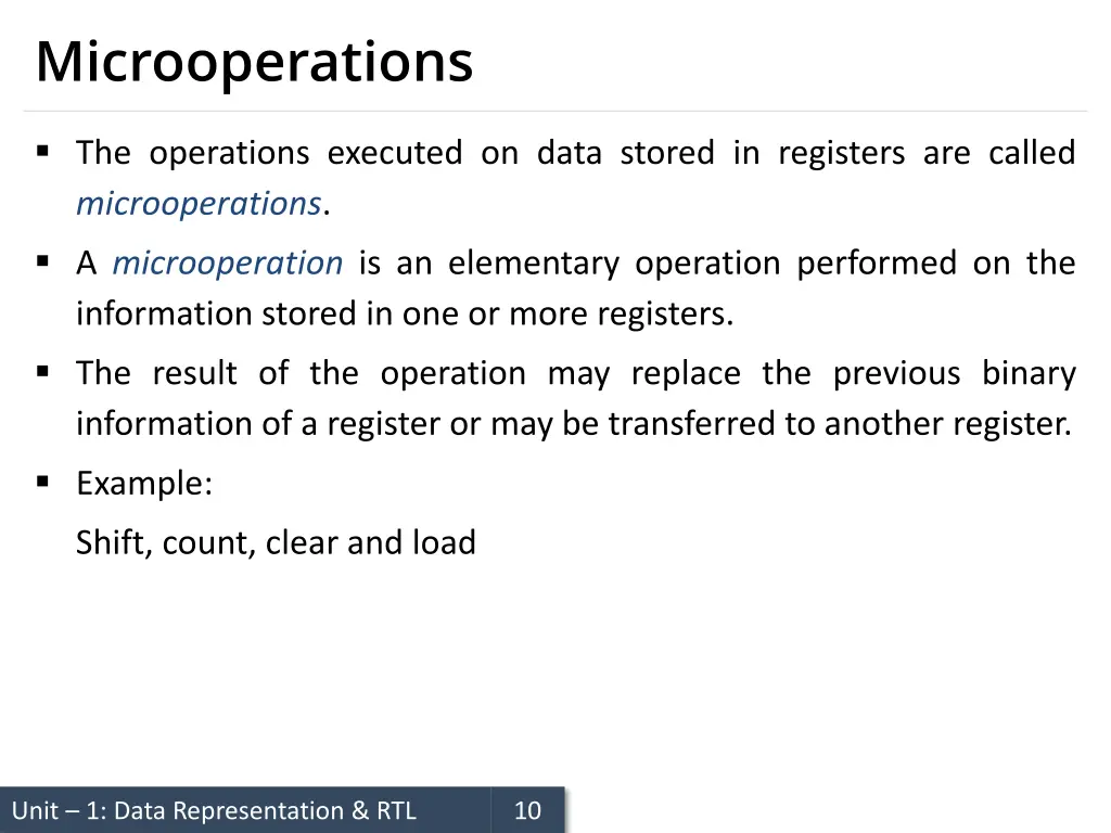 microoperations