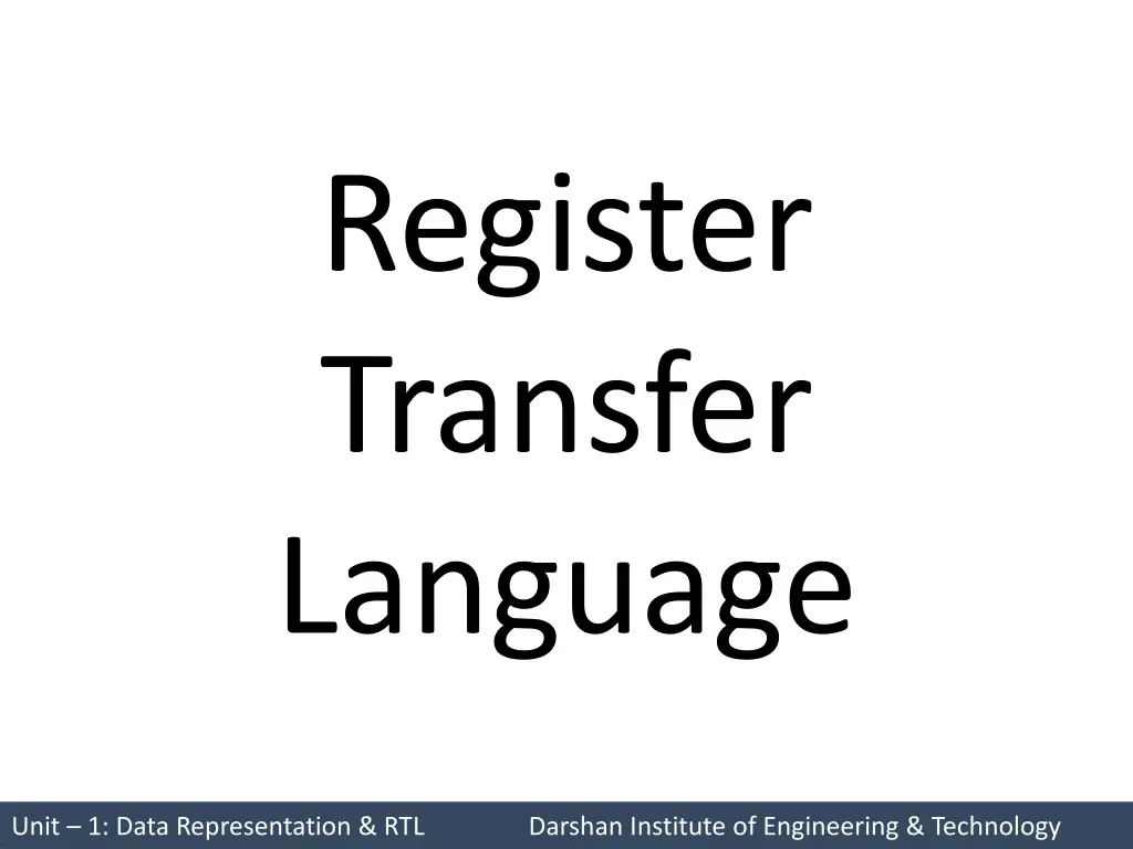 register transfer language