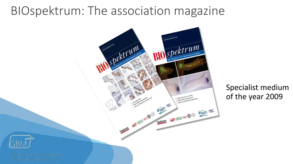 biospektrum the association magazine