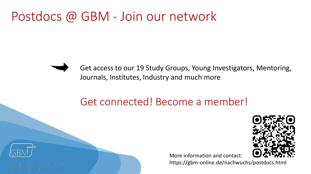 postdocs @ gbm join our network