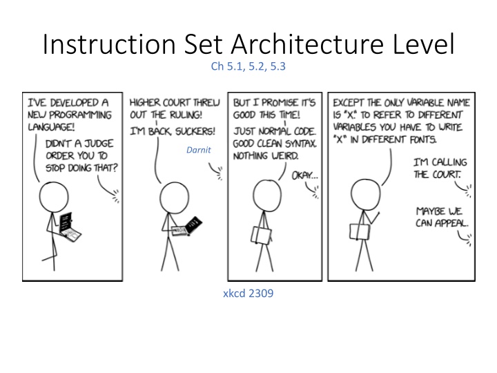 instruction set architecture level ch 5 1 5 2 5 3