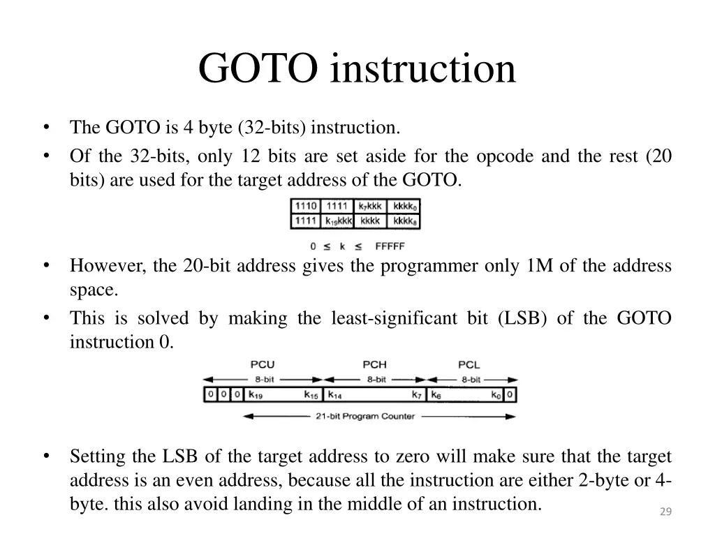 goto instruction