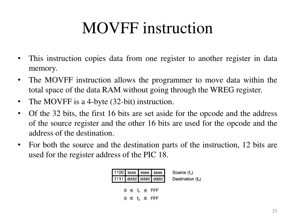 movff instruction