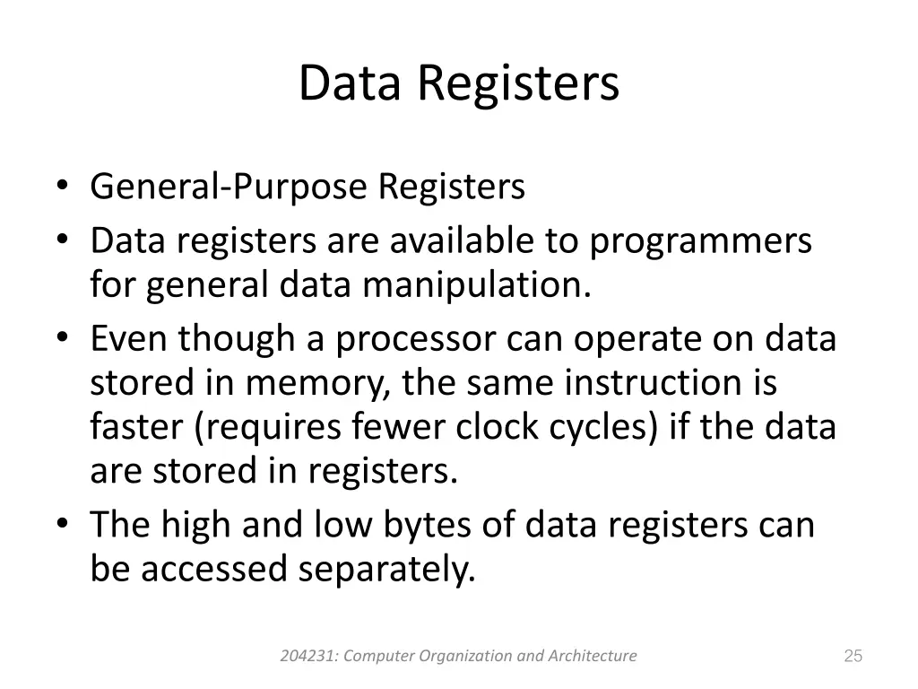 data registers