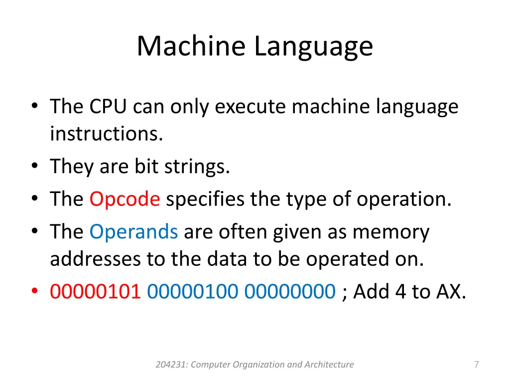 machine language