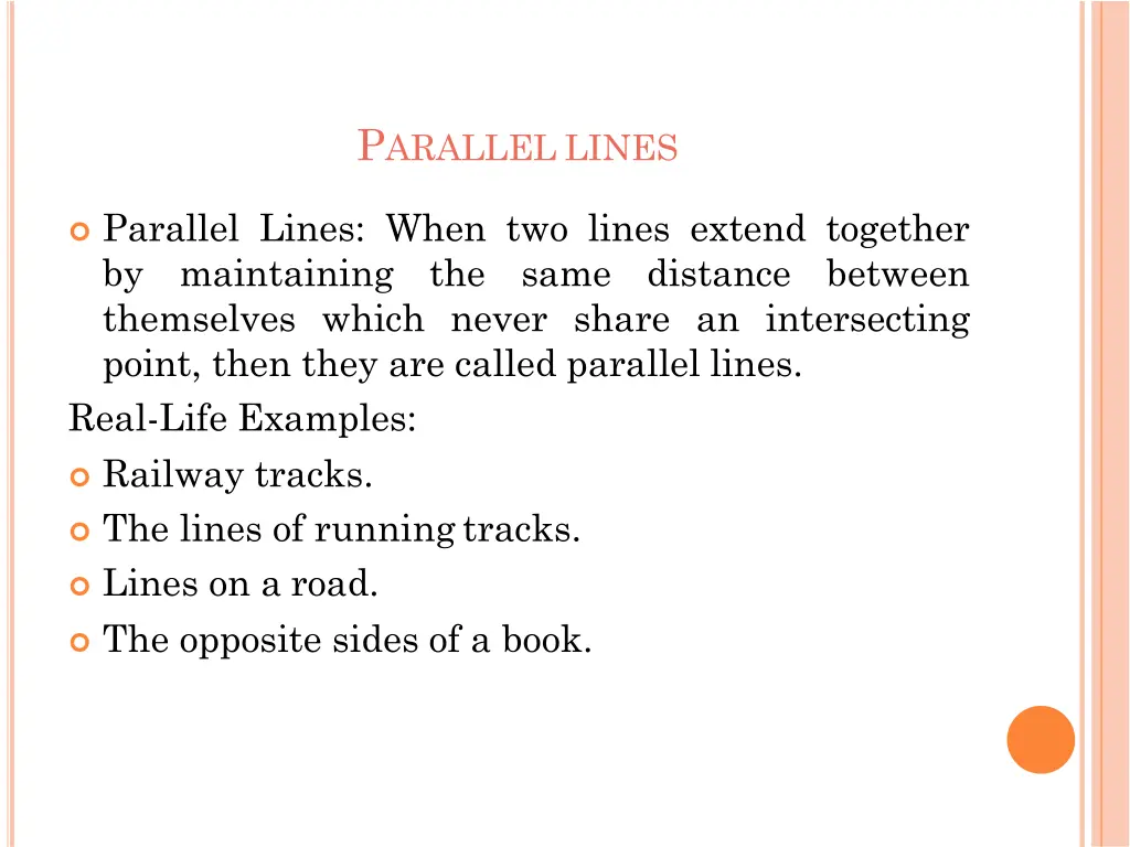 p arallel lines