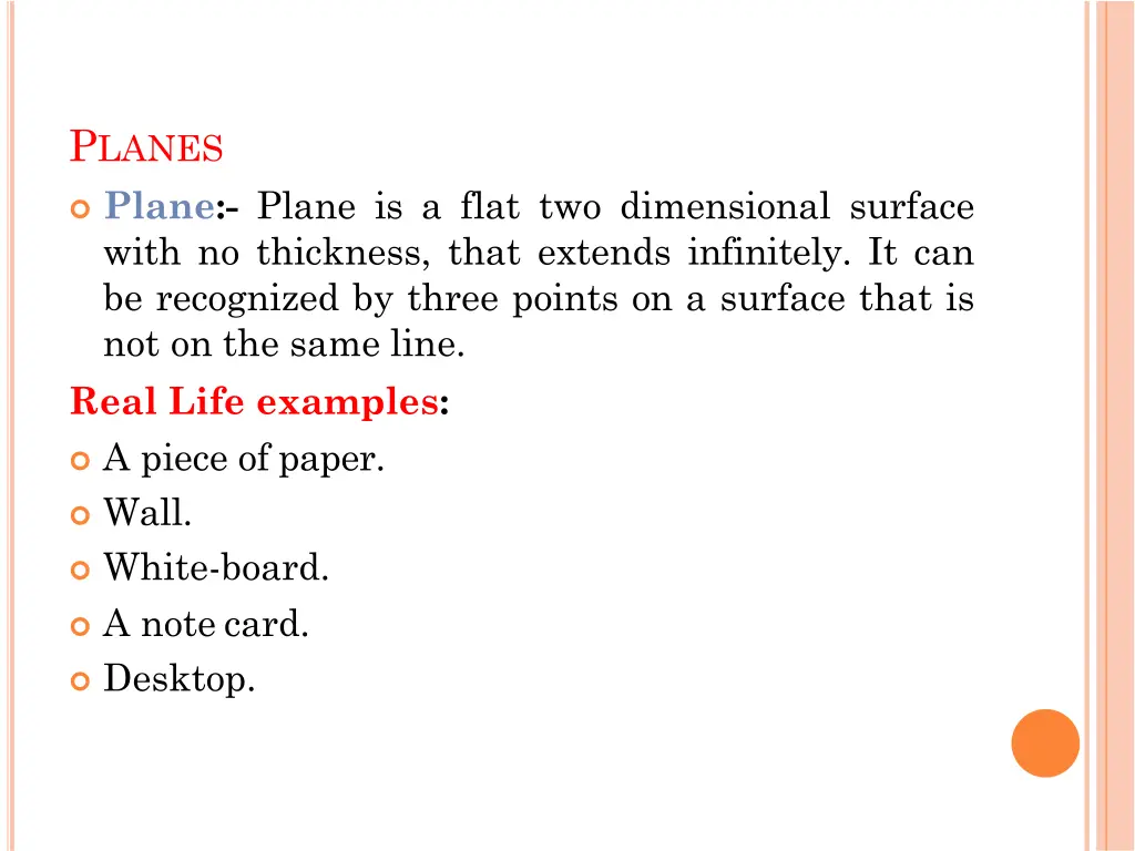 p lanes plane plane is a flat two dimensional