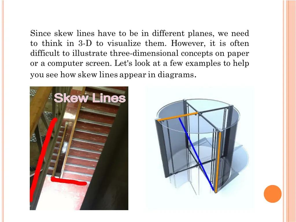 since skew lines have to be in different planes