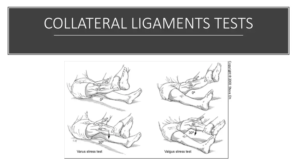 collateral ligaments tests