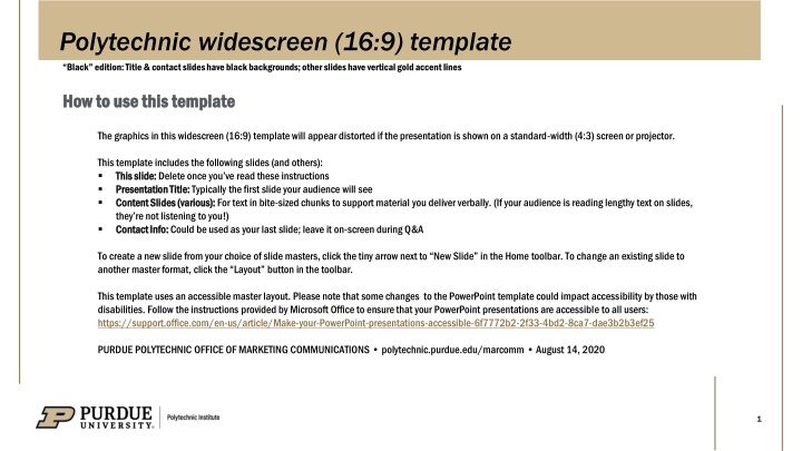 polytechnic widescreen 16 9 template