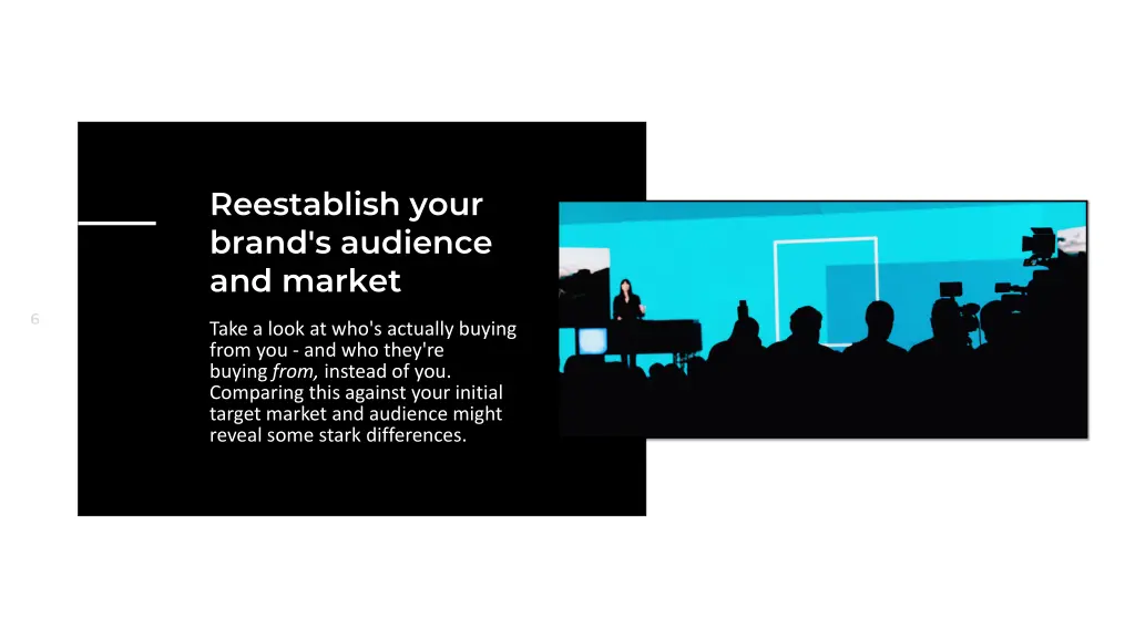 reestablish your brand s audience and market